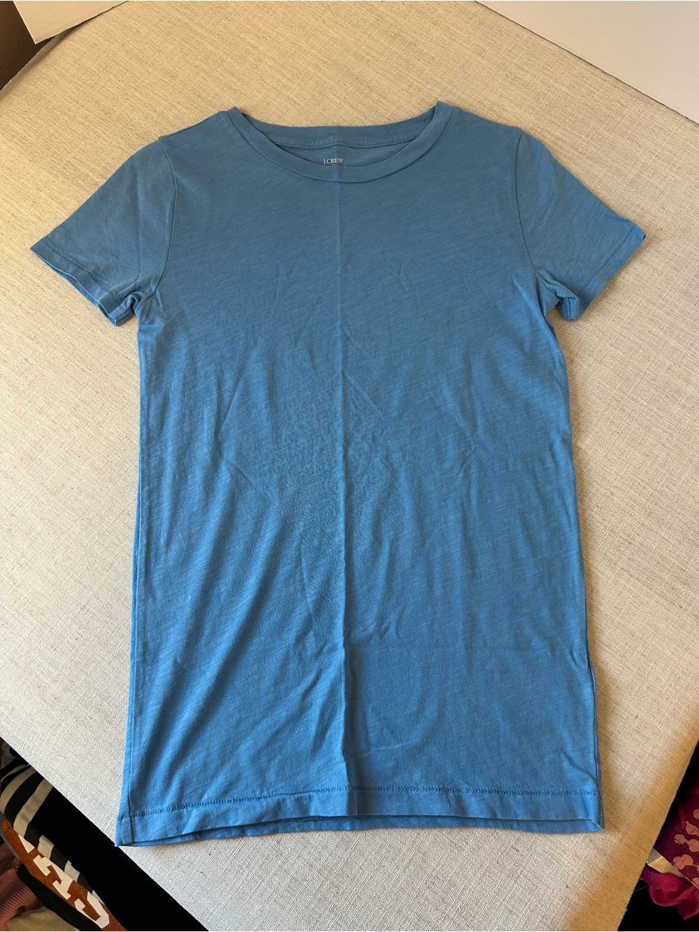 J. Crew Women's Short-Sleeve Crewneck Tee — Dusty Blue